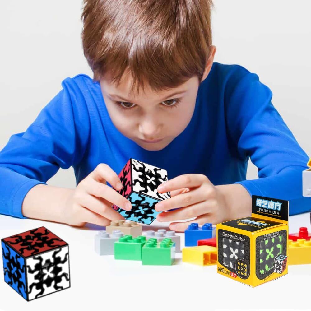 3x3 Square Speed Cube Pyramid Brain Teaser Puzzle Magic Educational Toy V563-SPEED_CUBE