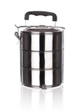 Stackable 3-Tier Stainless Steel Lunch Bento Box Tiffin Storage Pot - 23cm x 15cm V563-SS-3TIERCONTAINER