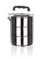 Stackable 3-Tier Stainless Steel Lunch Bento Box Tiffin Storage Pot - 23cm x 15cm V563-SS-3TIERCONTAINER