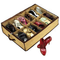 Shoe Organiser 12 Pair Under Bed Storage Zippered Breathable Wardrobe Closet Bag V563-SST-TM