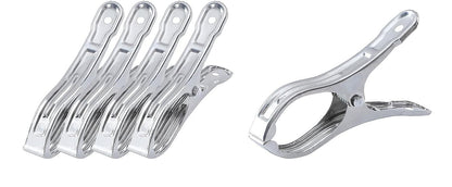 6x STAINLESS STEEL CLOTHES PEGS Laundry Clips Washing Line Clothespin V563-STEEL_JUMBOPEGS-1PK