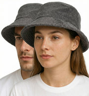 Stingy Brim Terry Towelling Bucket Hat Daggy Fishing Camping Lad Cap 100% COTTON - Grey - L/XL V563-STINGYTWLING-GRY-L_XL