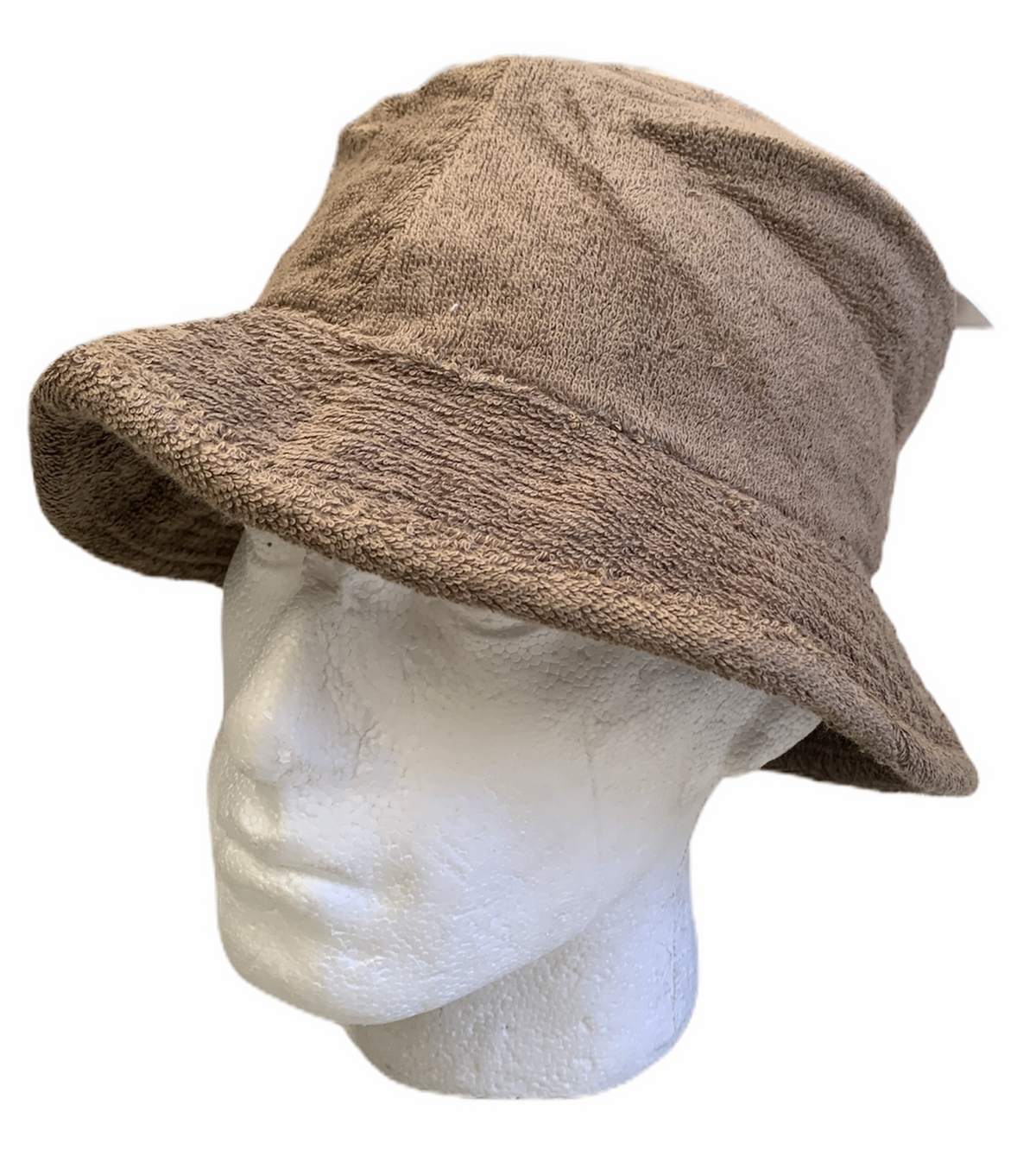 Stingy Brim Terry Towelling Bucket Hat Daggy Fishing Camping Lad Cap 100% COTTON - Khaki - L/XL V563-STINGYTWLING-KHAKI-L_XL