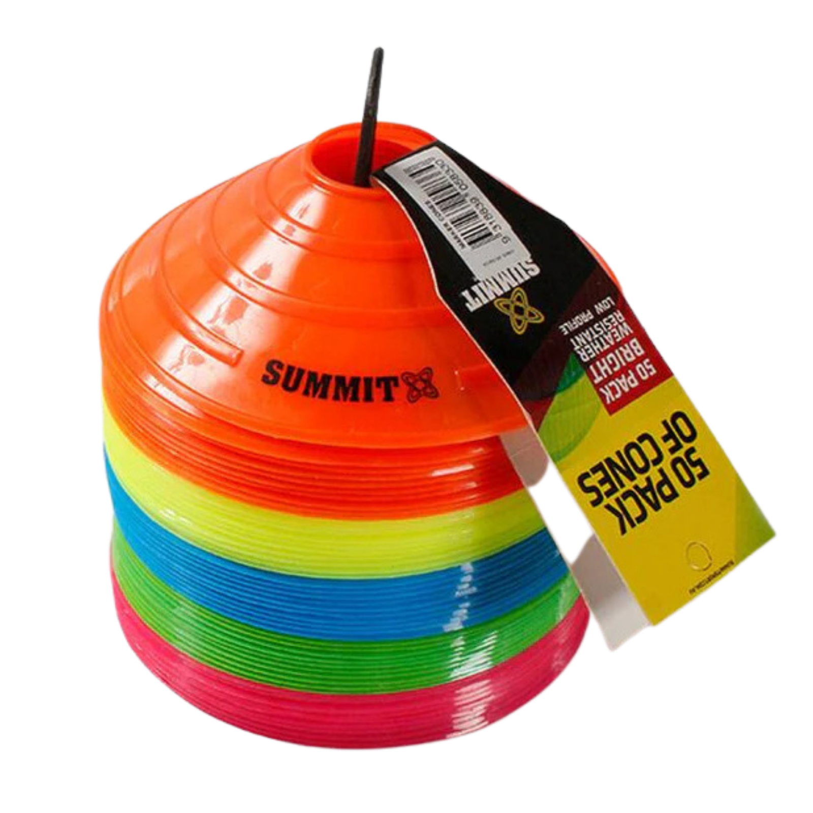 50x Fitness Exercise Sports Training Discs Markers Cones Soccer Rugby Agility V563-SUAC1202