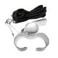 Summit Brass Finger Grip Sports Whistle w Lanyard Professional Referee Match Training V563-SUAC1303