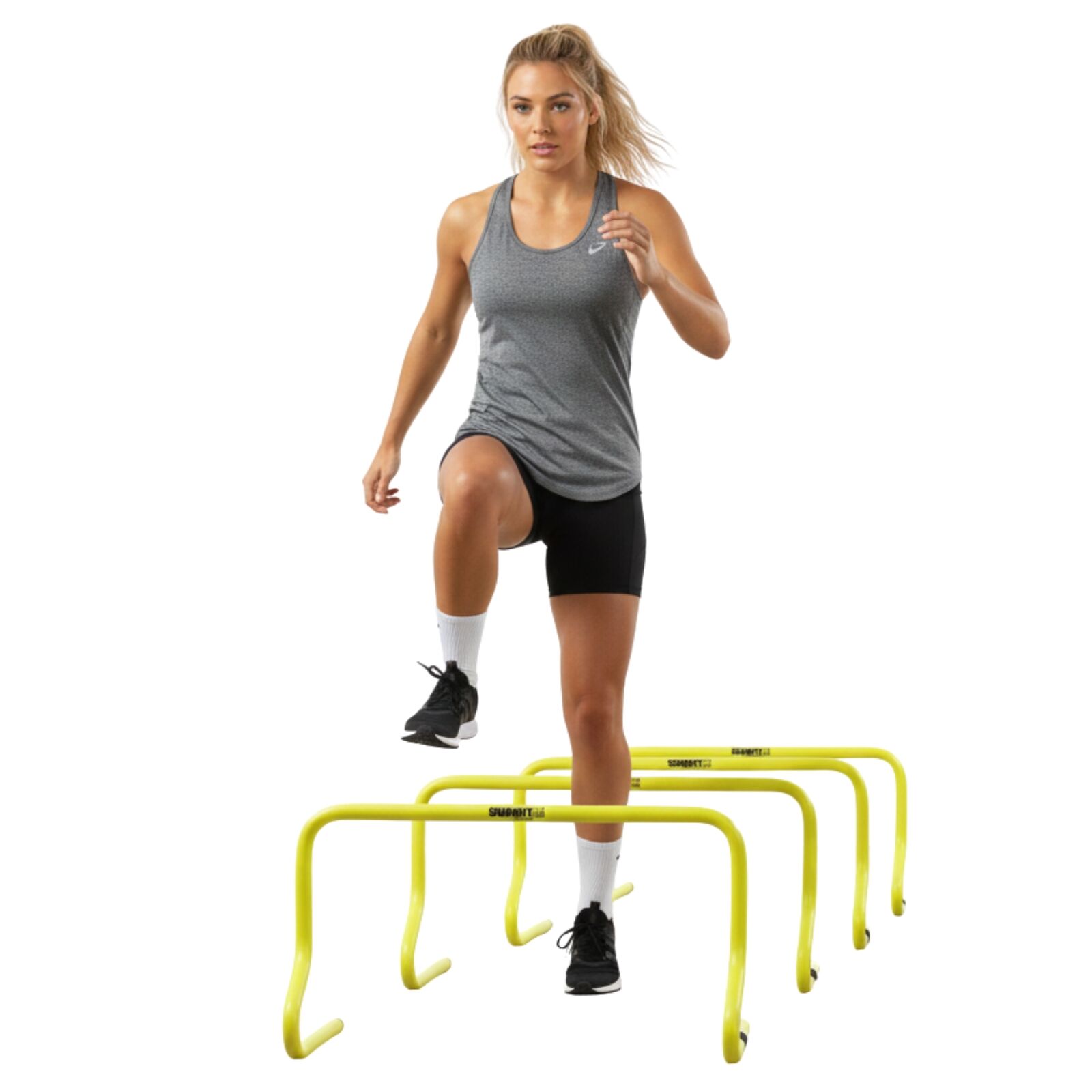 1 Pack of 4 Agility Training Hurdles Sport Socer Football Speed - 30cm Height V563-SUAC1700