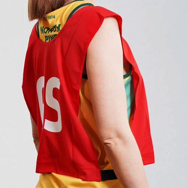 7pcs Set of Summit Netball Bibs Senior Team Pack Bulk Net Ball - Red Colour V563-SUAC1802