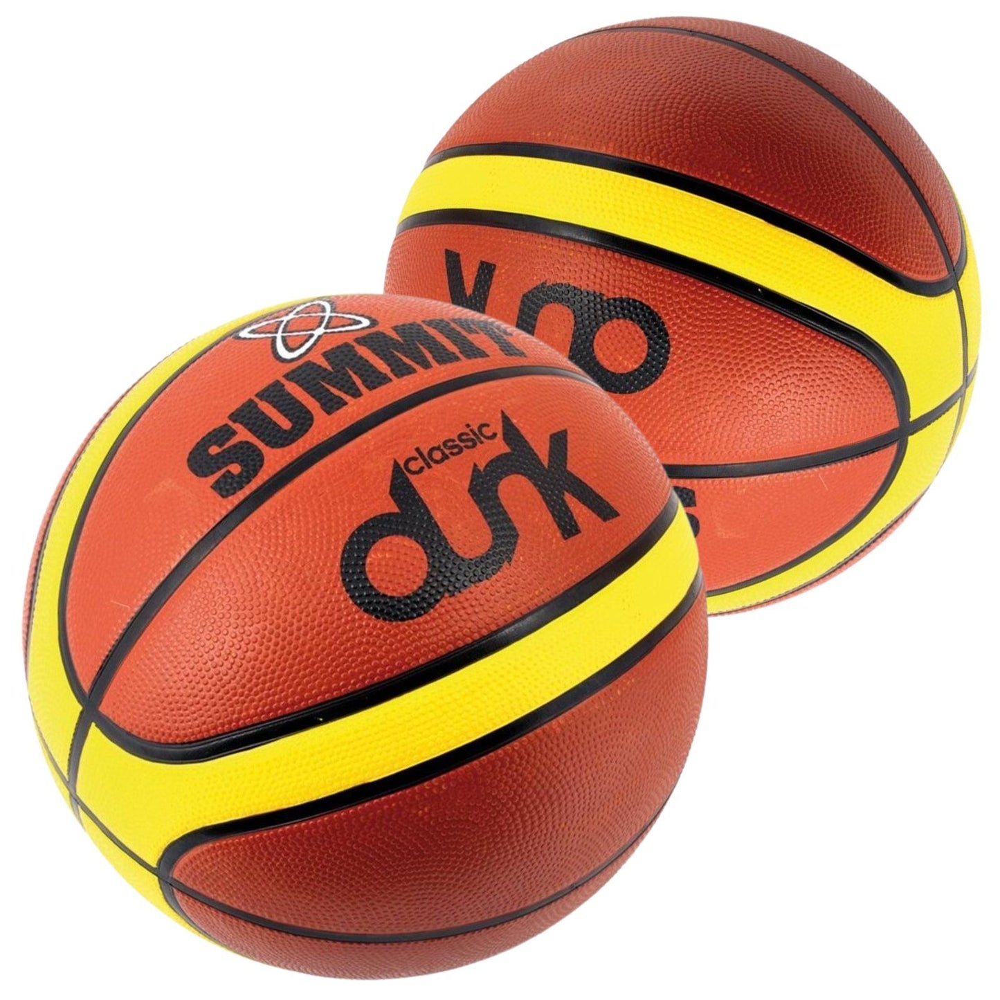 2x Summit Classic Dunk Basketball Indoor Outdoor Sport Game Rubber Ball Size 7 V563-SUBK1100_2X