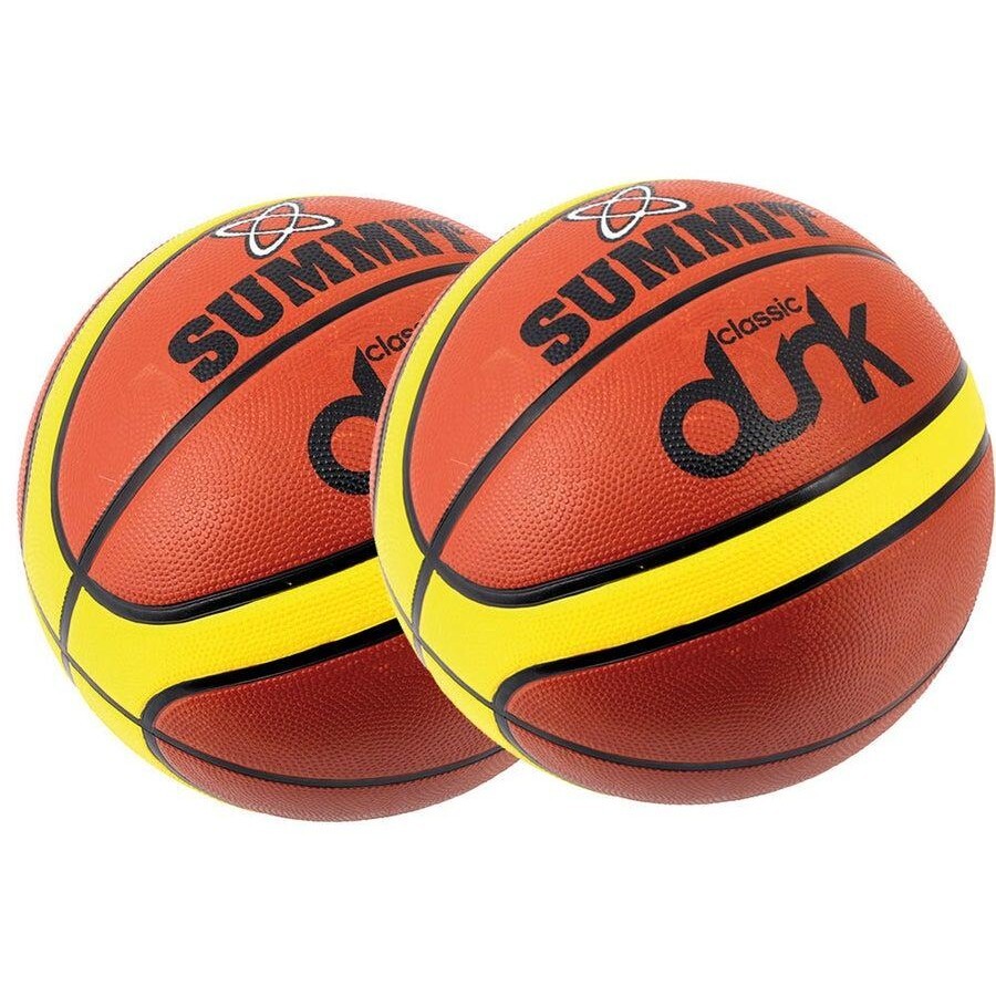 2x Summit Classic Dunk Basketball Indoor Outdoor Sport Game Rubber Ball Size 3 V563-SUBK1102_2X