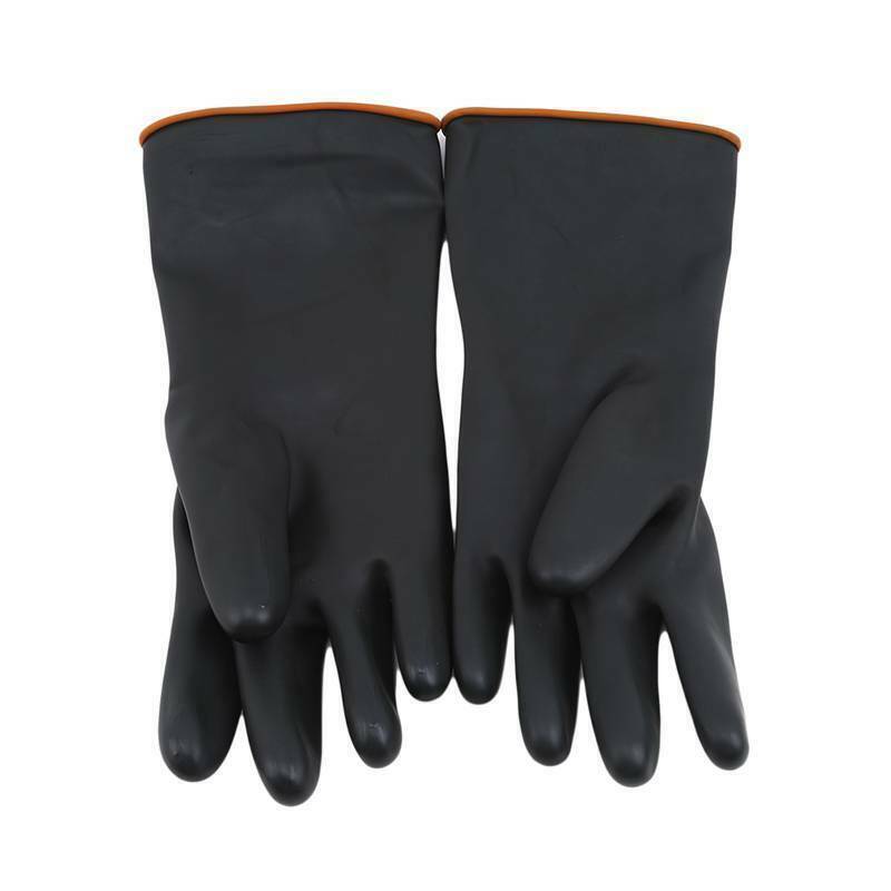 Latex Gloves Rubber PPE Industrial Anti Chemical Acid Heavy Duty Work V563-SUNGLOVES-1PK