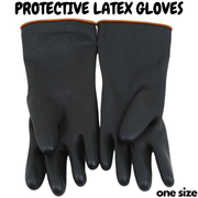 Latex Gloves Rubber PPE Industrial Anti Chemical Acid Heavy Duty Work V563-SUNGLOVES-1PK