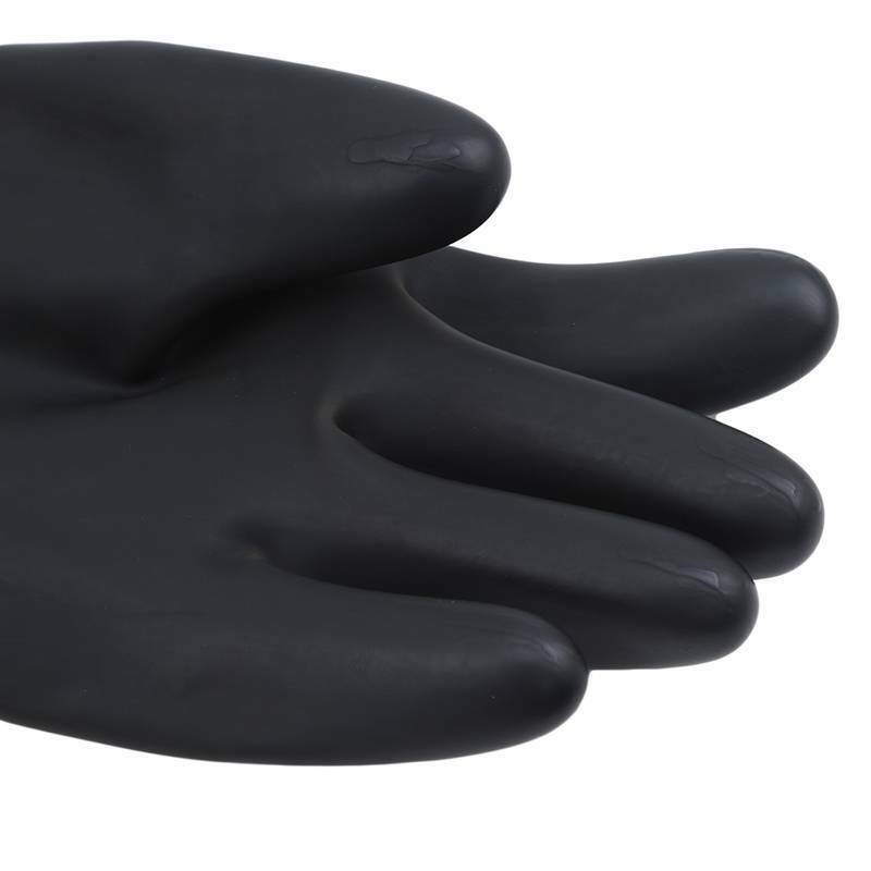 Latex Gloves Rubber PPE Industrial Anti Chemical Acid Heavy Duty Work V563-SUNGLOVES-1PK