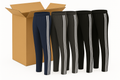 24x Pairs Mens Straight Leg Track Pants Low Pill Elastic Waist Bottoms Bulk (1 Box) V563-SW-84-1BOX