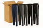 24x Pairs Mens Straight Leg Track Pants Low Pill Elastic Waist Bottoms Bulk (1 Box) V563-SW-84-1BOX