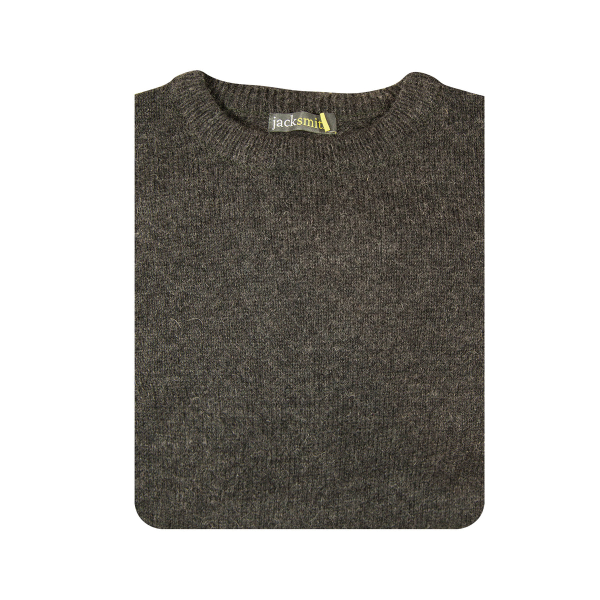 Mens 100% Shetland Ragg Wool Round Neck Knit Jumper Pullover Crew Sweater - Charcoal (29) - 4XL V563-SW-CN-CHRCL29-4XL