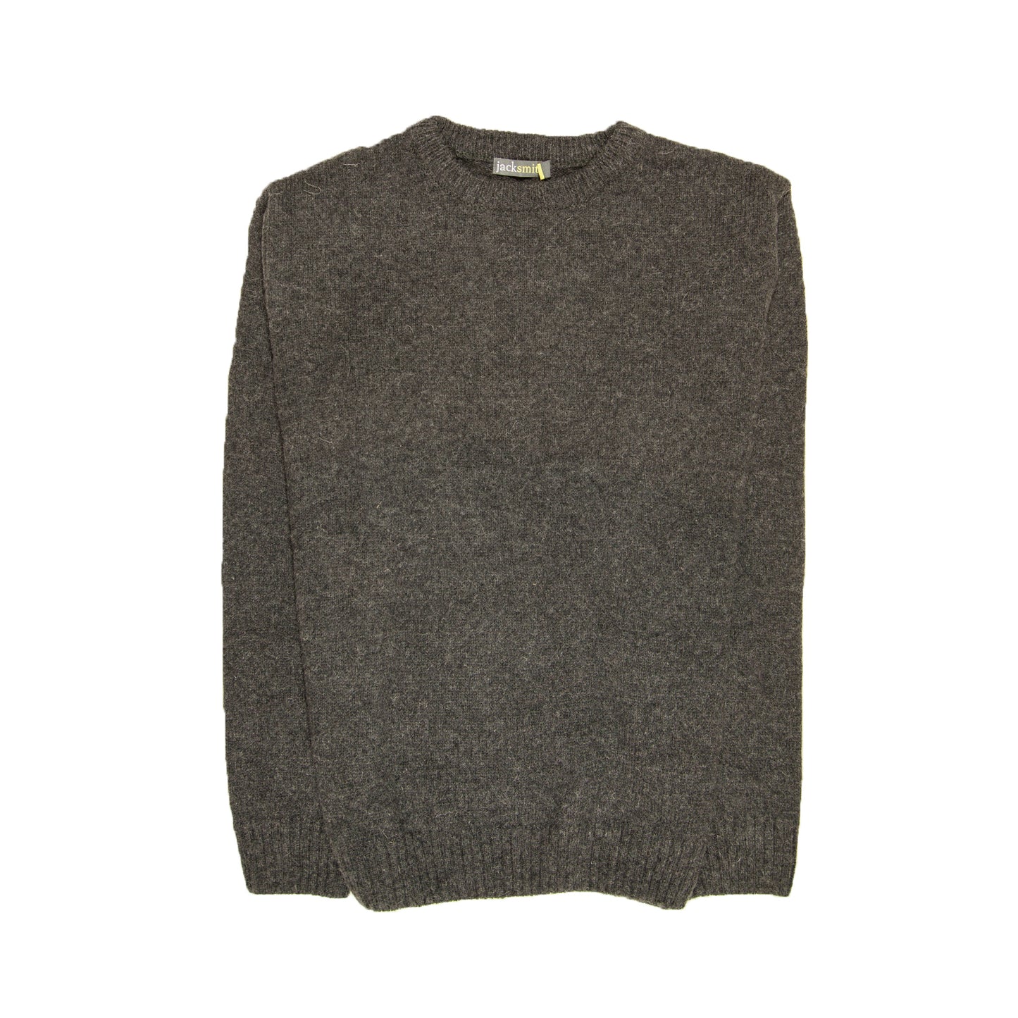 Mens 100% Shetland Ragg Wool Round Neck Knit Jumper Pullover Crew Sweater - Charcoal (29) - 4XL V563-SW-CN-CHRCL29-4XL