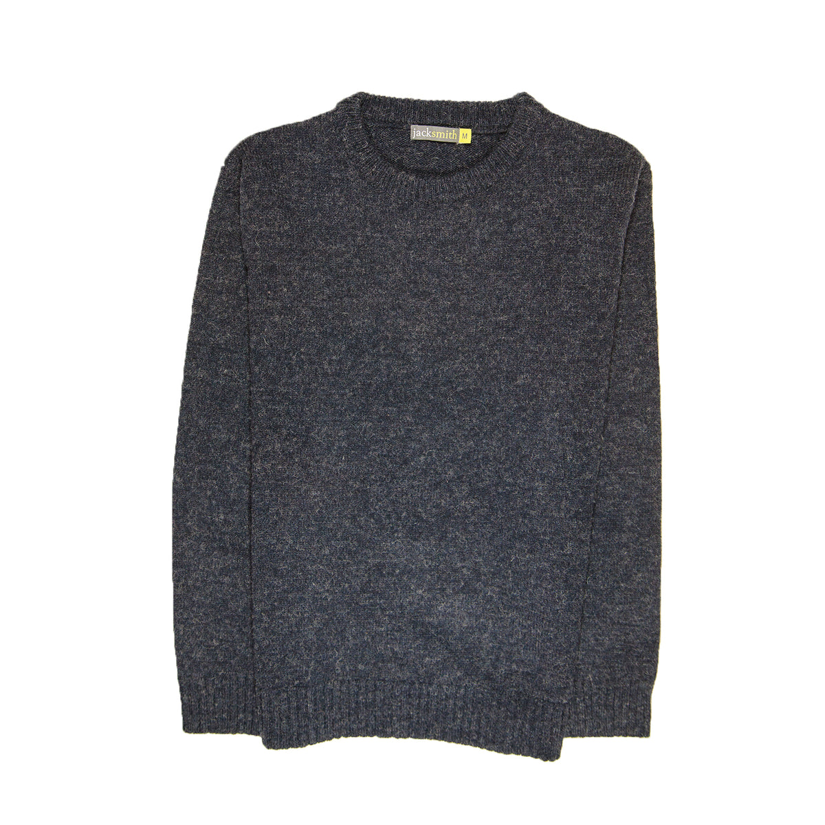 100% SHETLAND RAGG WOOL CREW Round Neck Knit JUMPER Pullover Mens Sweater Knitted - Navy - 4XL V563-SW-CN-DNM45-4XL