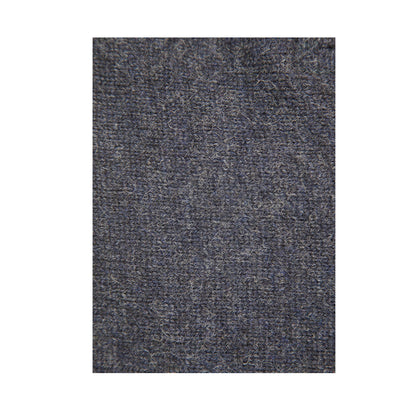 100% SHETLAND RAGG WOOL Half Zip Up Knit JUMPER Pullover Mens Sweater Knitted - Denim Blue (45) - 3XL - 6XL V563-SW-HZ-DNMBLU45-6XL