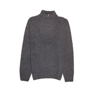 100% SHETLAND RAGG WOOL Half Zip Up Knit JUMPER Pullover Mens Sweater Knitted - Denim Blue (45) - 3XL - S V563-SW-HZ-DNMBLU45-S