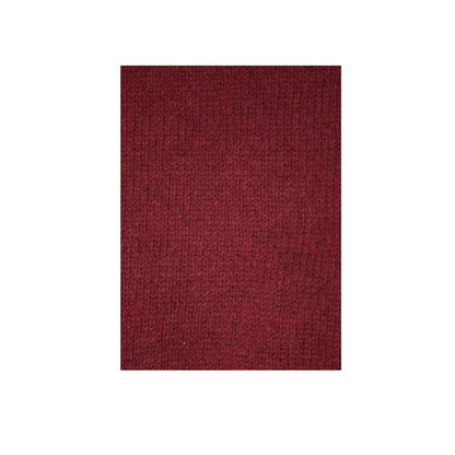 100% Shetland Ragg Wool V Neck Knit Jumper Pullover Mens Sweater Knitted - Burgundy - L V563-SW-VN-BURG97-L