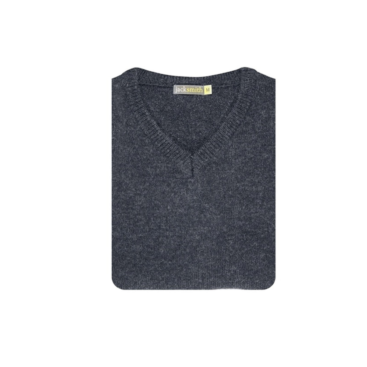 100% Shetland Ragg Wool V Neck Knit Jumper Pullover Mens Sweater Knitted - Navy - M V563-SW-VN-NAVY45-M