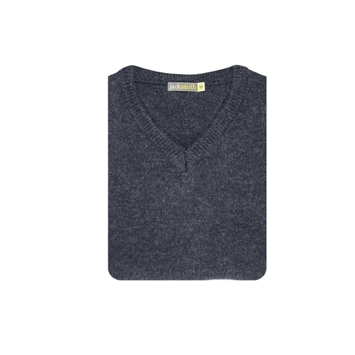 100% Shetland Ragg Wool V Neck Knit Jumper Pullover Mens Sweater Knitted - Navy - S V563-SW-VN-NAVY45-S
