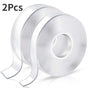 2x Double-Sided Nano Mounting Tape Traceless Clear Adhesive Invisible Gel 2M x 20mm V563-T128-2PCS
