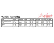 Womens Thermal Top w/ Brushed Interior Warm Winter Fleece Baselayer - Black - L V563-T7915-BLACK-L