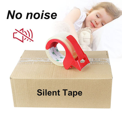 36x 100m Rolls Silent Clear Heavy Duty Packing Packaging Low Noise Tape (48mm Width) Bulk V563-TA-019-1BOX