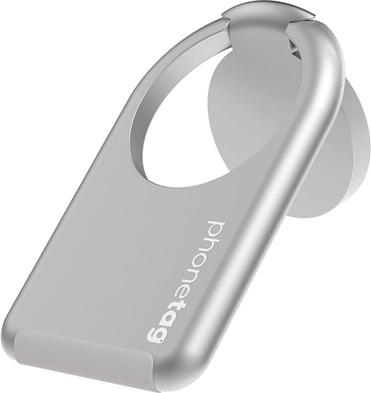 phonetag - Multi-View Phone Stand with Magnetic Ring Holder Universal (Silver) V563-TAGSILVER
