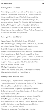 TERRE A MER Pure Hydration Moisture Keratin Aftercare (Travel Hair Repair Kit) V563-TAMPACK010
