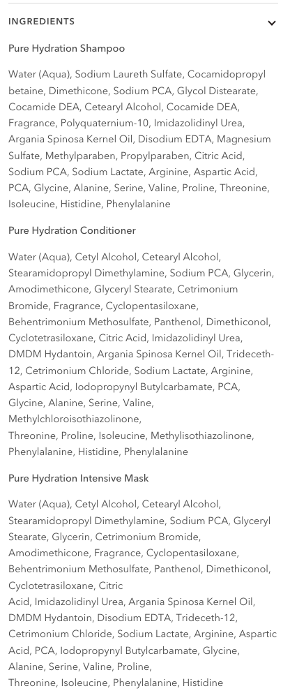 TERRE A MER Pure Hydration Moisture Keratin Aftercare (Travel Hair Repair Kit) V563-TAMPACK010