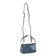 Milleni Mini Fashion Handbag Tote Bag in Teal V563-TAR1059-TEAL