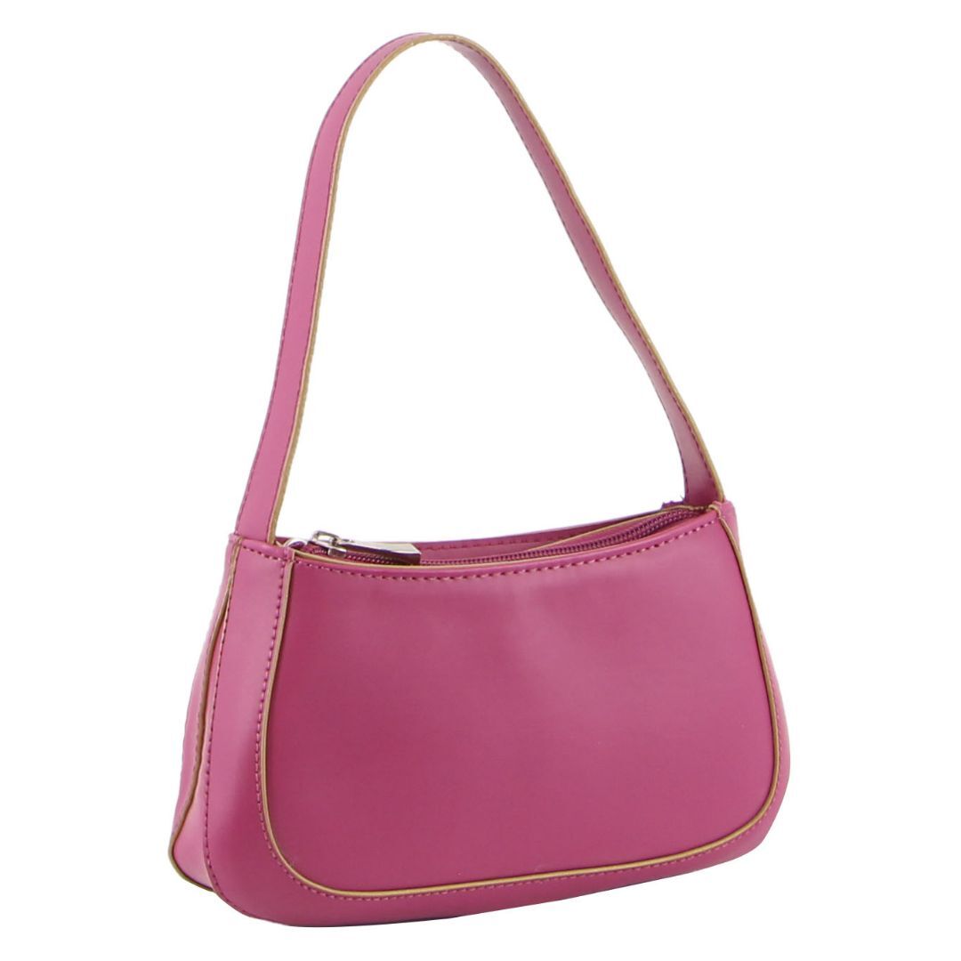 Milleni Mini Fashion Handbag Bag in Magenta V563-TAR1134-MGNT