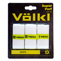 3-Pack Volkl Super Perf Over Grips for Tennis Squash Pickleball Racquets - White V563-TAVSPW3