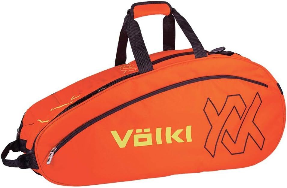 Volkl Team Tennis Racquet Bag for 6 Rackets - Lava/Neon Yellow Combi V79102 V563-TBV19TMLAVAC