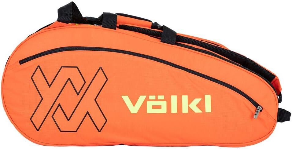 Volkl Team Tennis Racquet Bag for 6 Rackets - Lava/Neon Yellow Combi V79102 V563-TBV19TMLAVAC