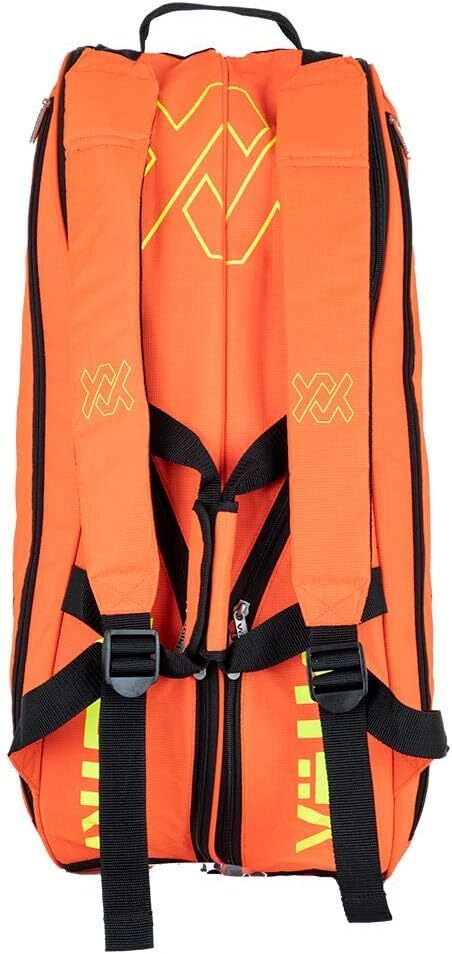 Volkl Team Tennis Racquet Bag for 6 Rackets - Lava/Neon Yellow Combi V79102 V563-TBV19TMLAVAC