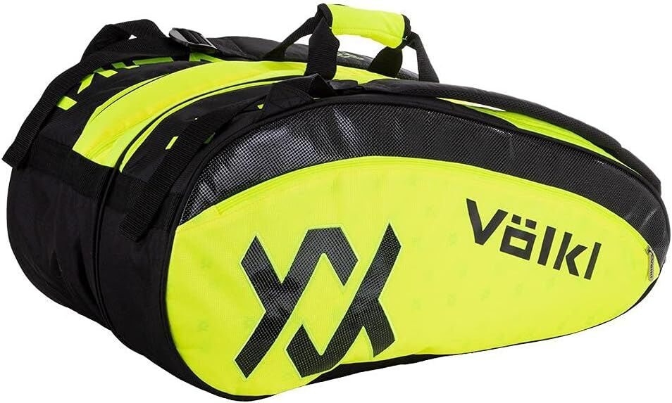 Volkl Classic Tour Combi Bag for 6-9 Tennis Racquets in Yellow/Black V563-TBV21_22TC