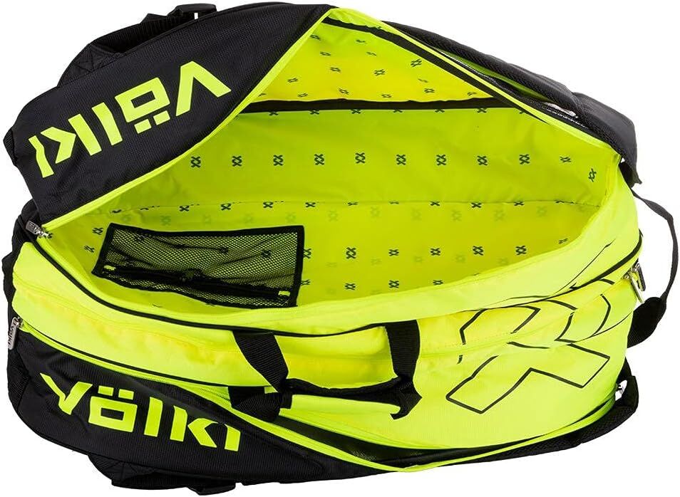 Volkl Classic Tour Combi Bag for 6-9 Tennis Racquets in Yellow/Black V563-TBV21_22TC