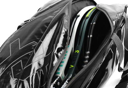 Volkl Primo Combi Tennis Bag Black / Charcoal (V72002) for 6-9 Racquets V563-TBV22PC