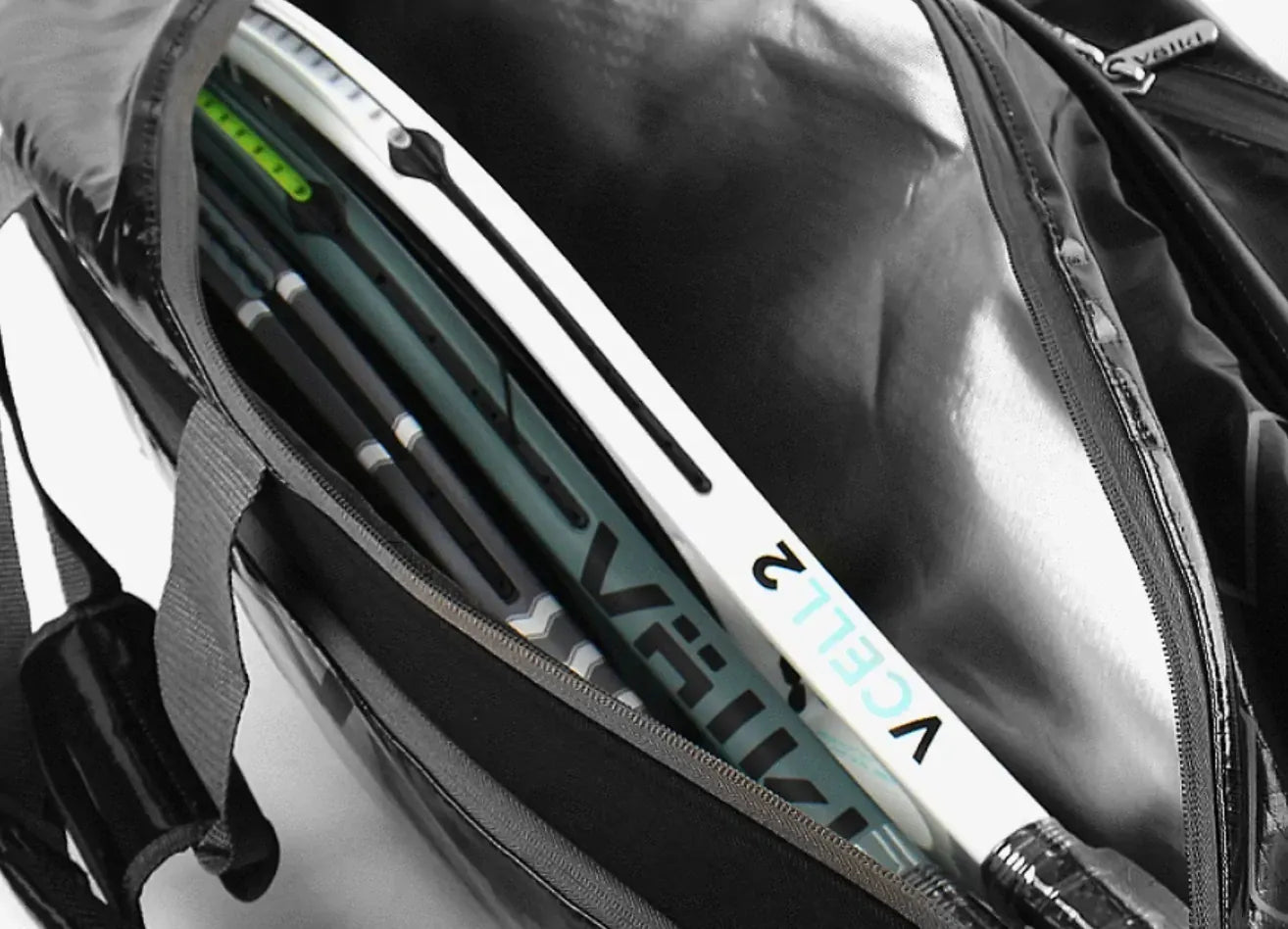 Volkl Primo Combi Tennis Bag Black / Charcoal (V72002) for 6-9 Racquets V563-TBV22PC