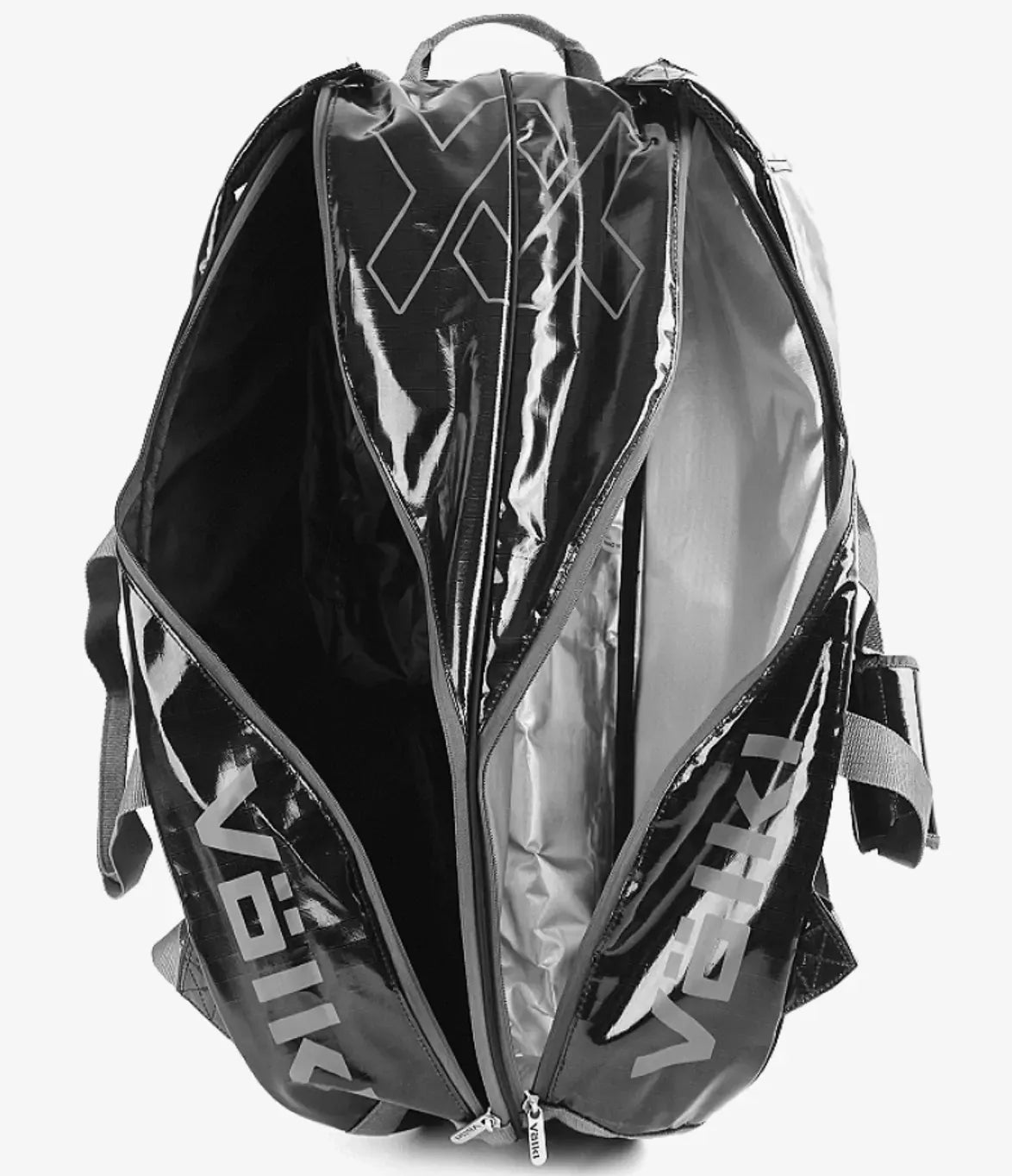 Volkl Primo Combi Tennis Bag Black / Charcoal (V72002) for 6-9 Racquets V563-TBV22PC