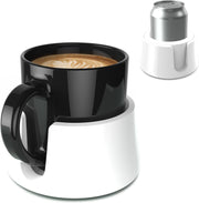 Table Coaster Anti-Spill Drink Holder Tray Couch Seat Car Office Travel - White V563-TCWHITE