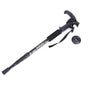 Folding Walking Stick Telescopic Adjustable Antishock Hiking Grip Pole Trekking - Black V563-TELESCOPICSTICK-BLACK