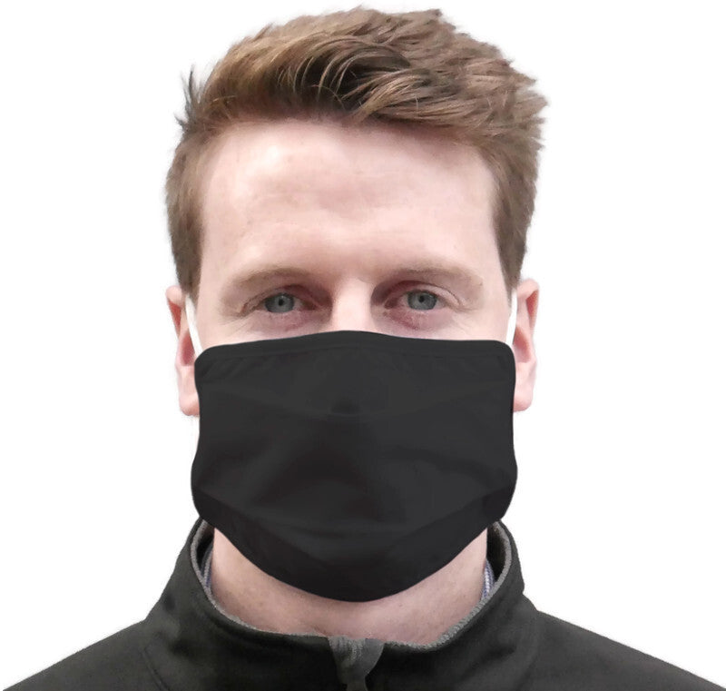 TIGERPLAST Fabric Face Mask Washable Reusable Mask Protect Anti-Microbial Mouth Cover - Black V563-TIGERPLAST_ADULT_BLK-1PCS