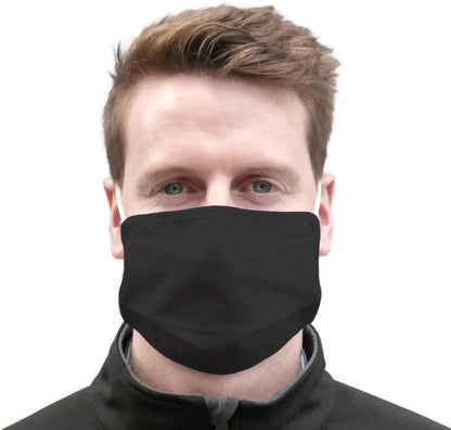 TIGERPLAST Fabric Face Mask Washable Reusable Mask Protect Anti-Microbial Mouth Cover - Black V563-TIGERPLAST_ADULT_BLK-1PCS