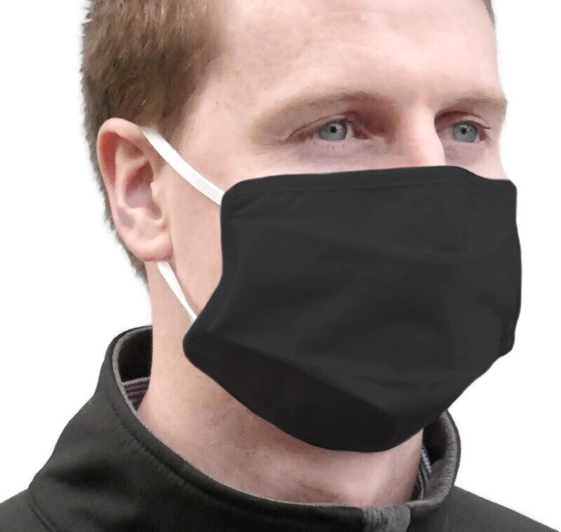 3x Tigerplast Fabric Face Mask Washable Reusable Mask Protect Anti-Microbial Mouth Cover - Black V563-TIGERPLAST_ADULT_BLK-3PCS