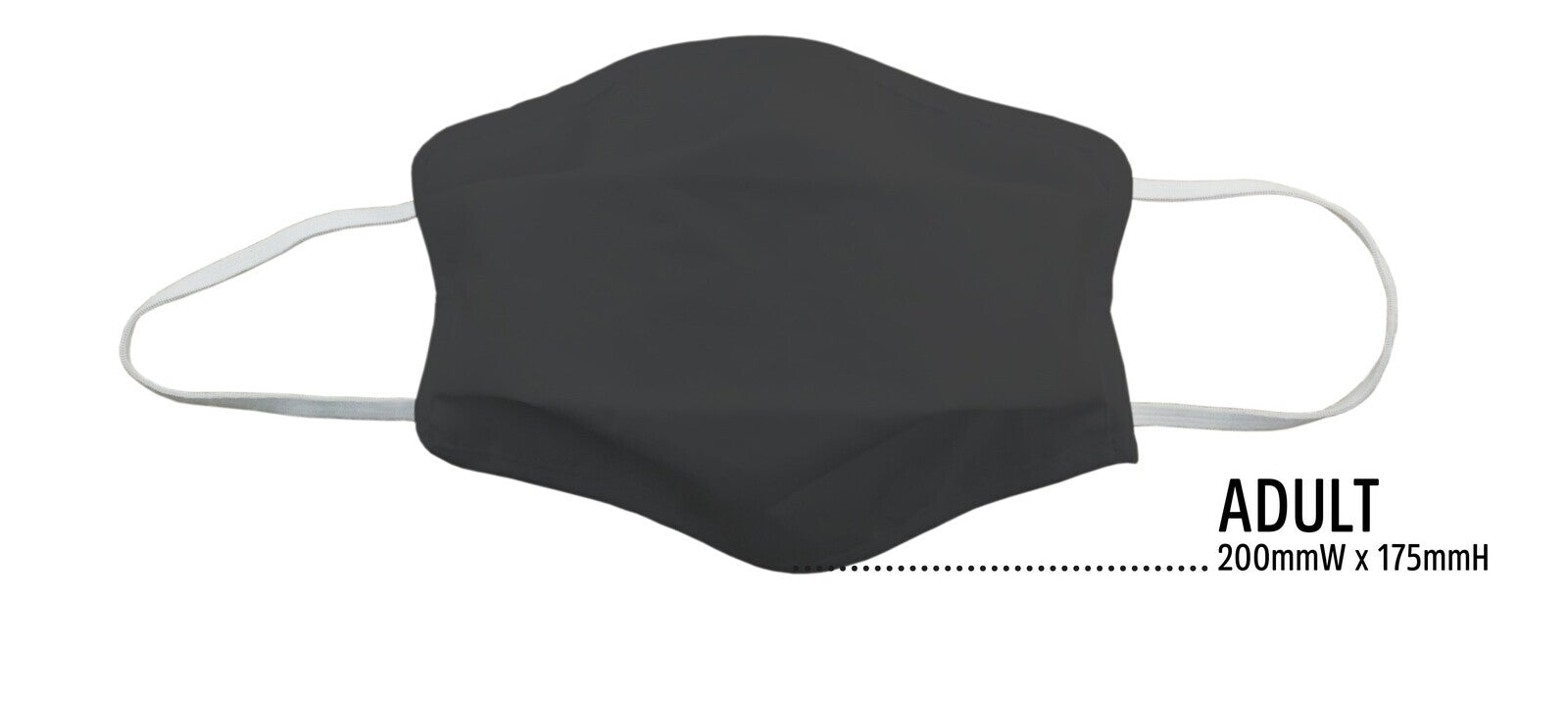 3x Tigerplast Fabric Face Mask Washable Reusable Mask Protect Anti-Microbial Mouth Cover - Black V563-TIGERPLAST_ADULT_BLK-3PCS