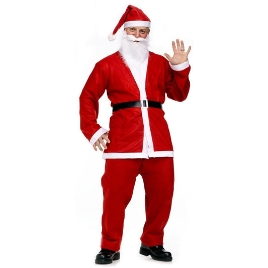 ADULT SANTA CLAUS COSTUME Suit Father Xmas Party Outfit Father Christmas V563-TOM-C098